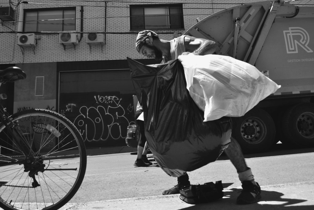 Simon Paré-Poupart, vidangeur à Montréal.