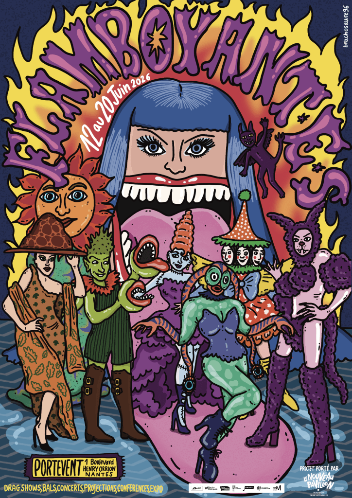 Affiche du festival Flamboyant.e.s 2026